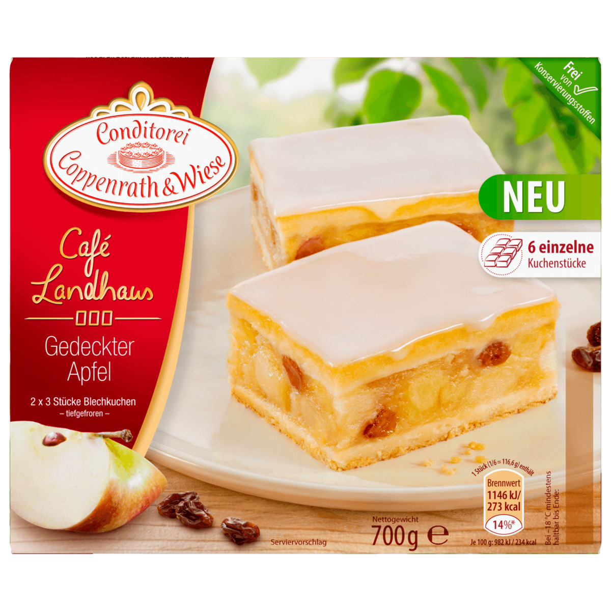 Bild 1 von Coppenrath & Wiese Café Landhaus Gedeckter Apfel 700g