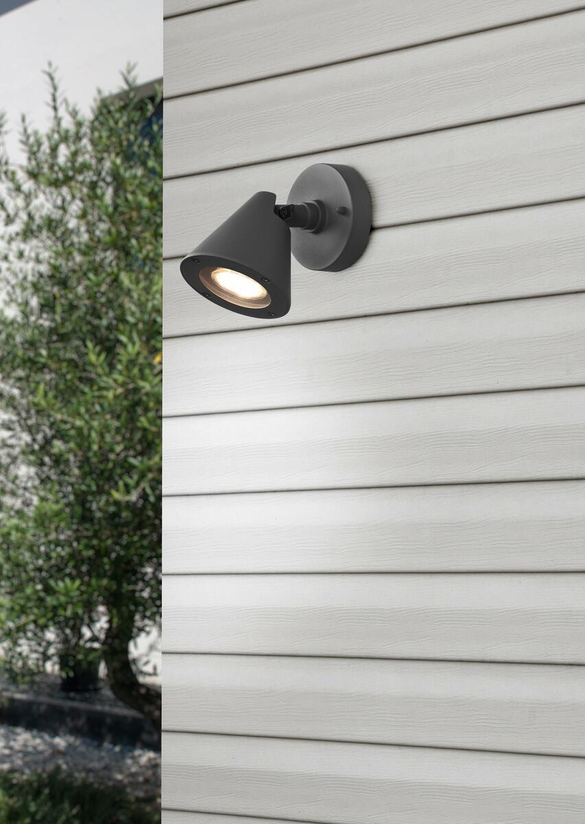 Bild 1 von Außenwandleuchte Kaveri Anthrazit max. 5 Watt Wandlampe, Anthrazit