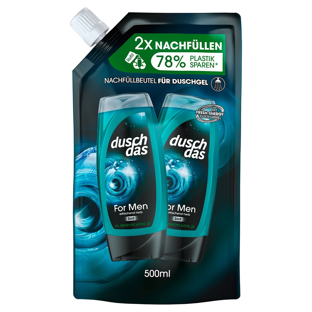 Bild 1 von DUSCH DAS Duschgel-Nachfüllbeutel 500 ml