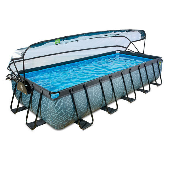 Bild 1 von Exit Pool-Set, Grau, Kunststoff, 320x220x610 cm, CE, Freizeit, Pools und Wasserspaß, Pools, Aufstellpools