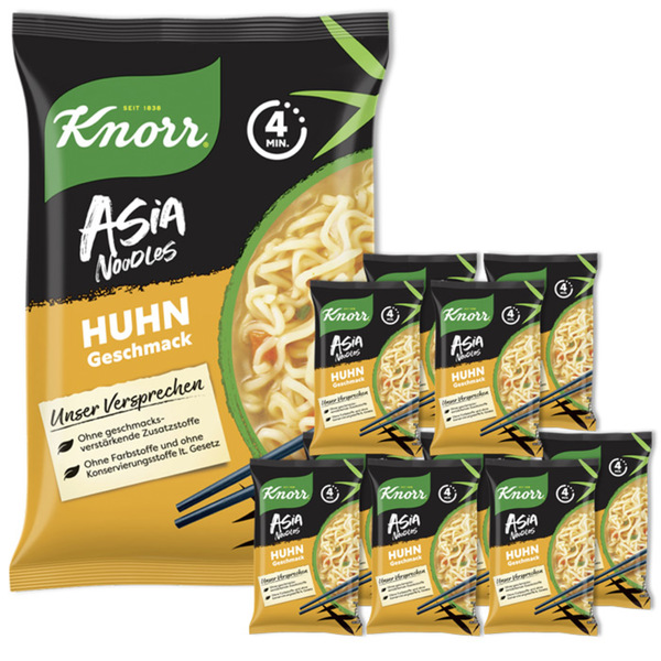Bild 1 von Knorr Asia Noodles Huhn 11x70G