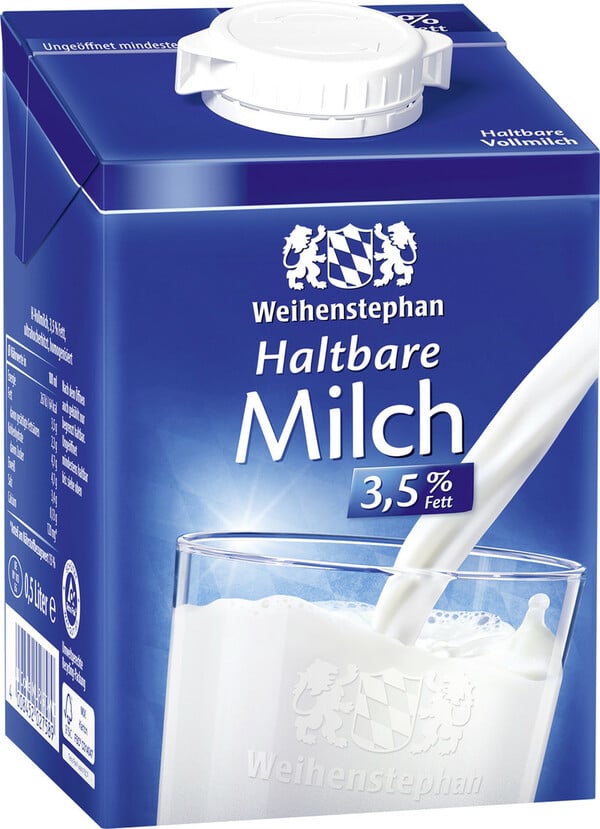 Bild 1 von Weihenstephan H-Milch 3,5% 0,5L