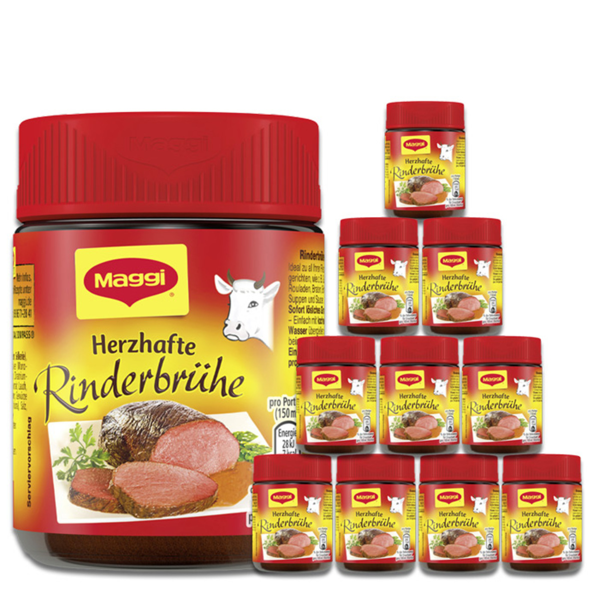 Bild 1 von Maggi Herzhafte Rinderbrühe für 6L 10x126G
