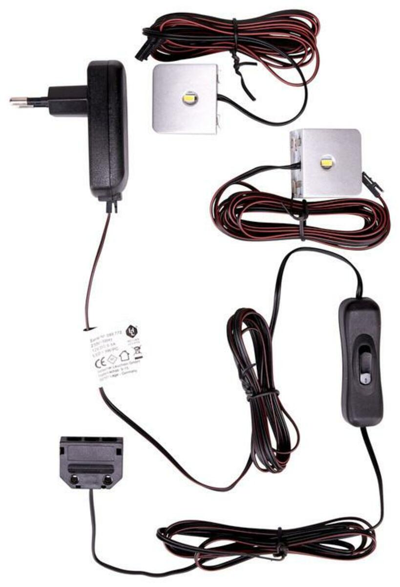 Bild 1 von Glasbodenbeleuchtungs-Set in Anthrazit, 2er-Set, Anthrazit