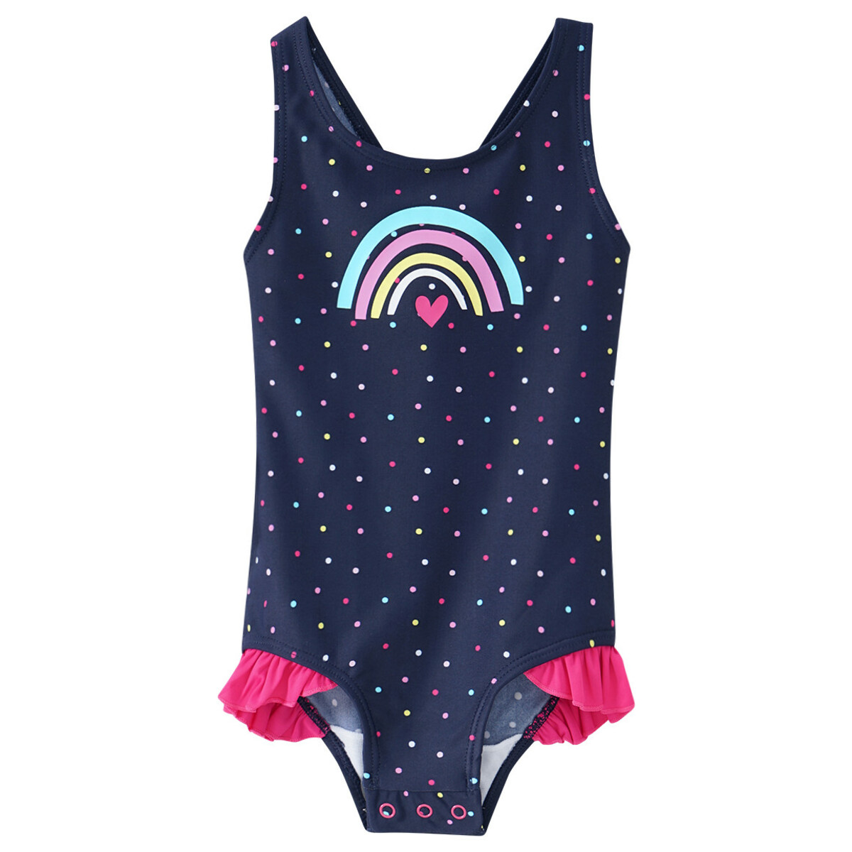 Bild 1 von Baby Badeanzug mit Rüschen DUNKELBLAU / BUNT