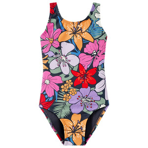 Mädchen Badeanzug mit Blumen-Muster BUNT