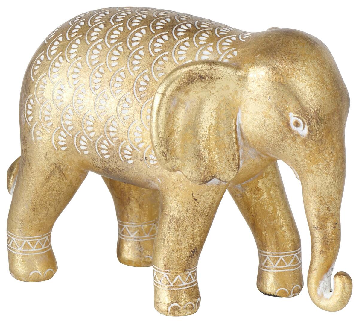 Bild 1 von Dekoelefant Samuel I in Goldfarben, Goldfarben