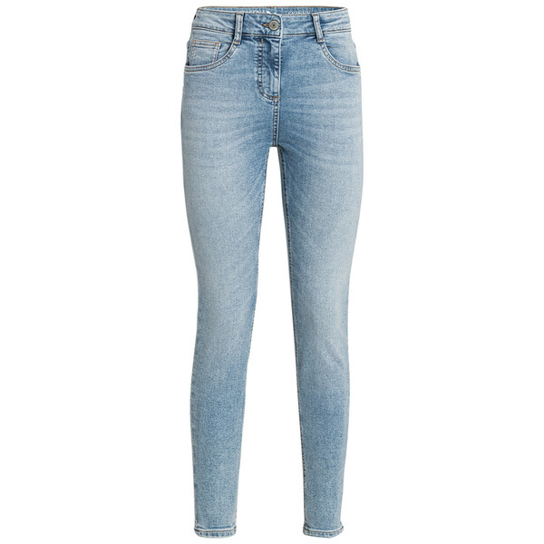 Bild 1 von Damen Skinny-Jeans mit Used-Waschung HELLBLAU