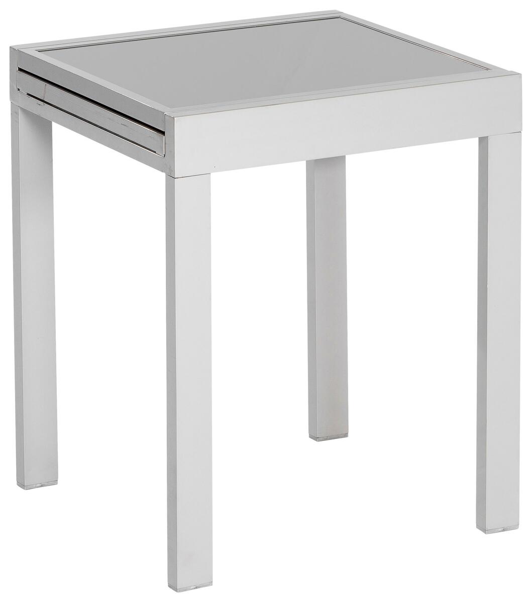 Bild 1 von Balkontisch ausziehbar Ambia Garden Metall/Glas 65 cm, Silberfarben