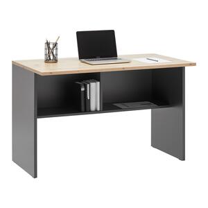 Schreibtisch Shelf in Anthrazit/Eiche Artisan, Anthrazit, Eiche Artisan