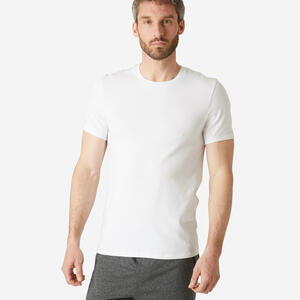 T-Shirt Slim Fitness Baumwolle dehnbar Herren
