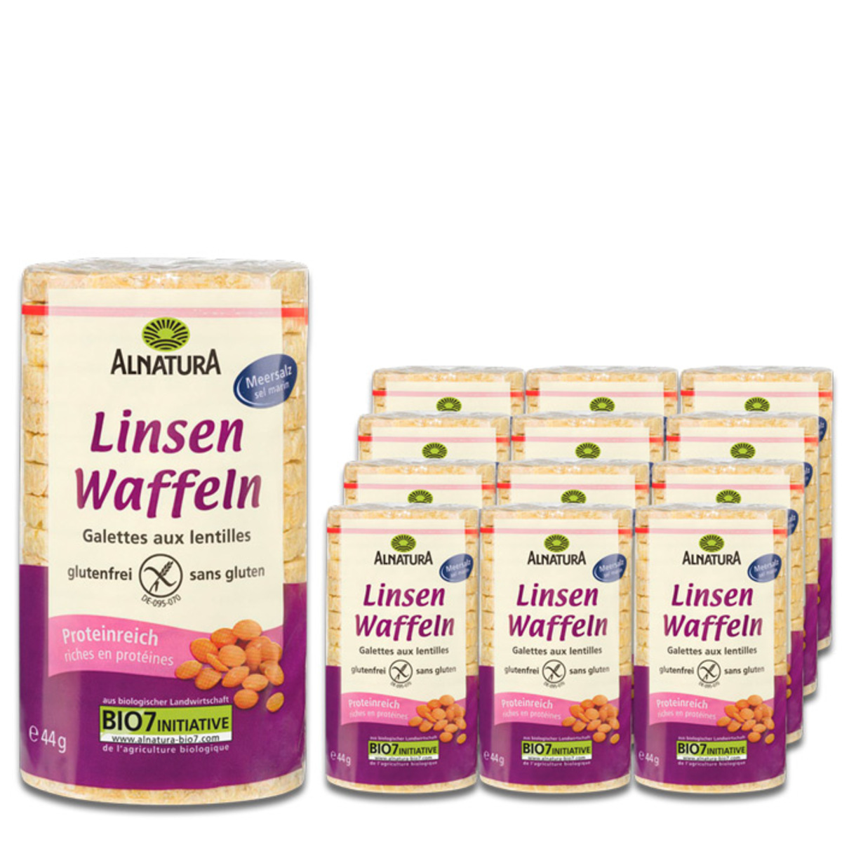Bild 1 von Alnatura Bio Linsenwaffeln 12x44G