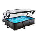 Bild 1 von Exit Pool-Set, Schwarz, Kunststoff, 251x149x343 cm, CE, Freizeit, Pools und Wasserspaß, Pools, Aufstellpools