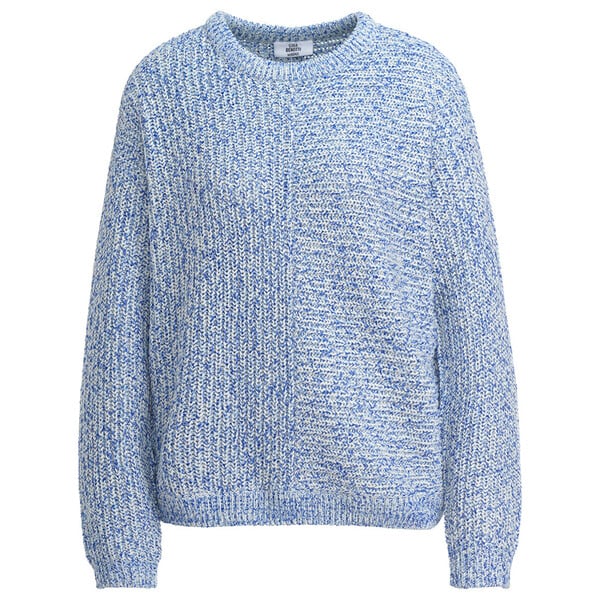 Bild 1 von Damen Strickpullover mit Rundhalsausschnitt HELLBLAU / BLAU / WEISS