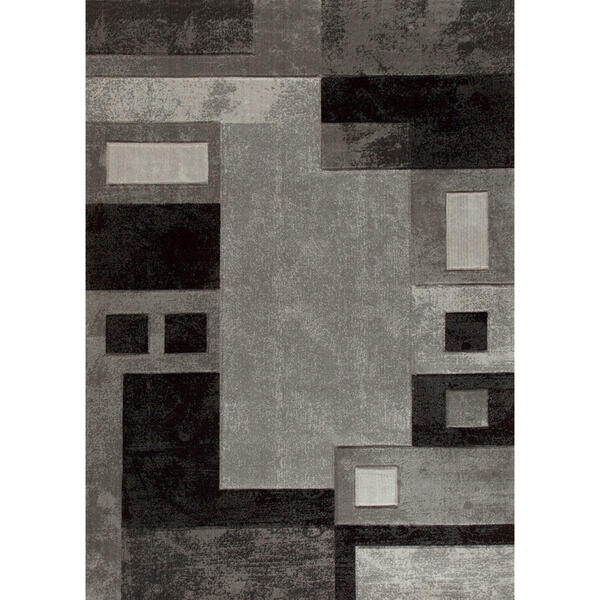 Bild 1 von Flachwebeteppich Florida, Grau, Textil, Karo, rechteckig, 80x150 cm, Oeko-Tex® Standard 100, pflegeleicht, Teppiche & Böden, Teppiche, Moderne Teppiche