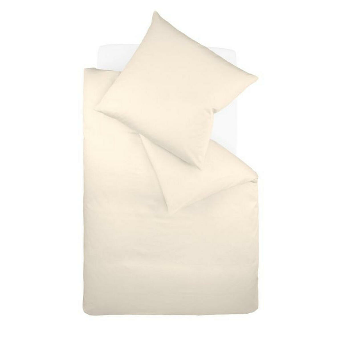 Bild 1 von Fleuresse Bettwäsche-Garnitur, Creme, Textil, 200x200 cm, Textiles Vertrauen - Oeko-Tex®, pflegeleicht, hautfreundlich, bügelleicht, schadstoffgeprüft, Schlaftextilien, Bettwäsche, Bettwäsche