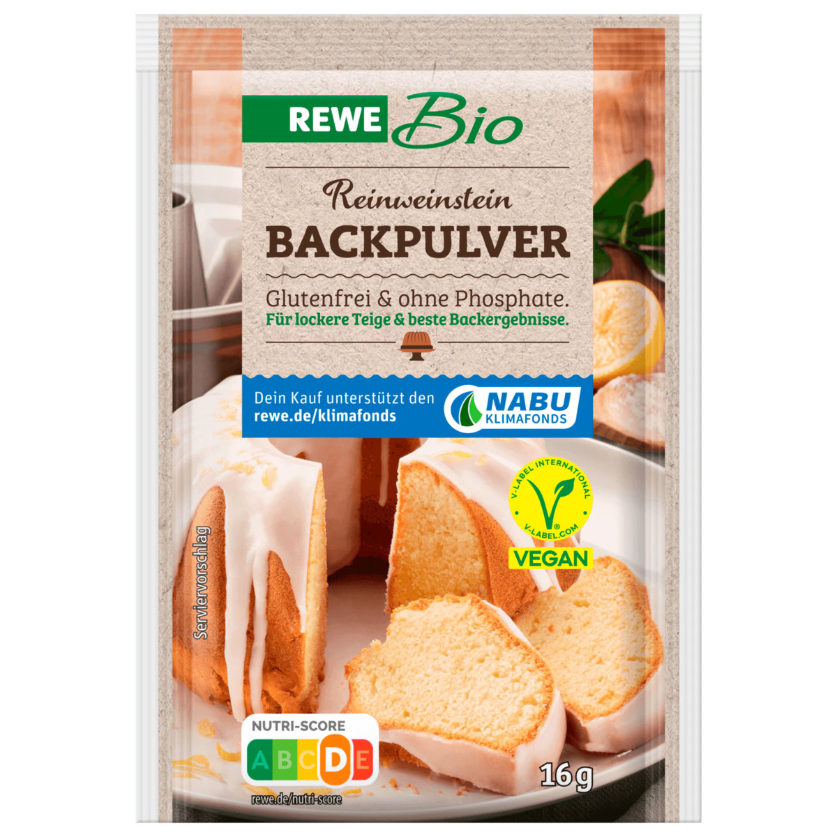 Bild 1 von REWE Bio Reinweinstein Backpulver vegan 4x16g