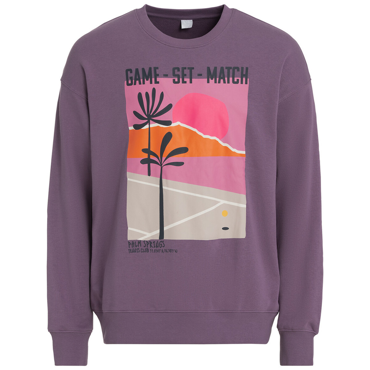 Bild 1 von Herren Sweatshirt mit Print LILA