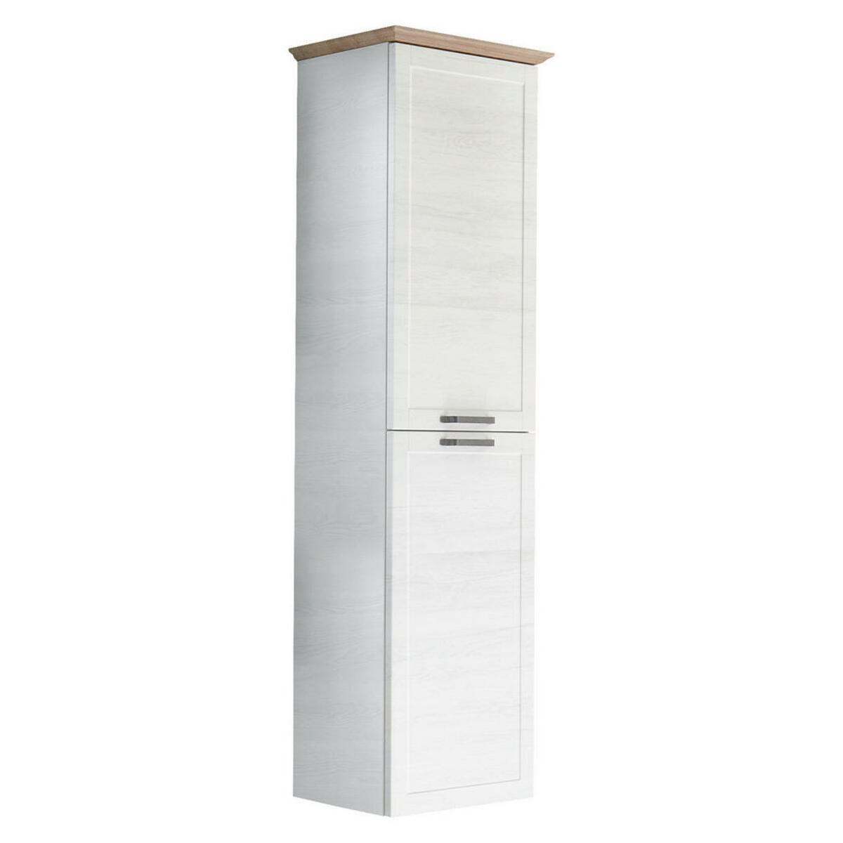 Bild 1 von Sadena Hochschrank, Weiß, Eiche, Glas, 4 Fächer, Made in Germany, hängend, Badezimmer, Badezimmerschränke, Hochschränke