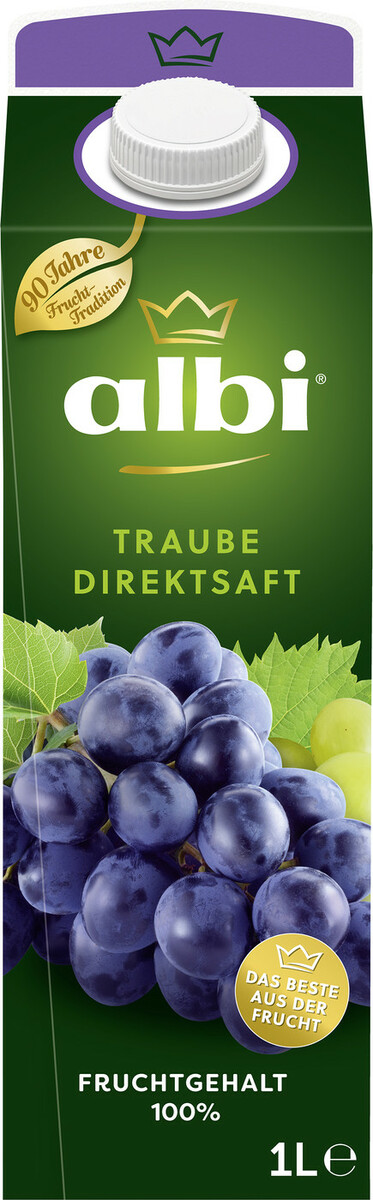 Bild 1 von Albi Traube Direktsaft 1L