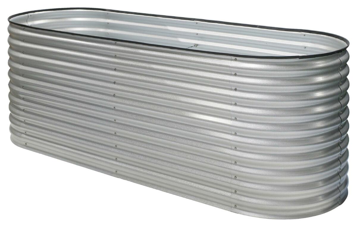 Bild 1 von HOCHBEET METALL HOCHBEET OVAL 240 CM, Silberfarben