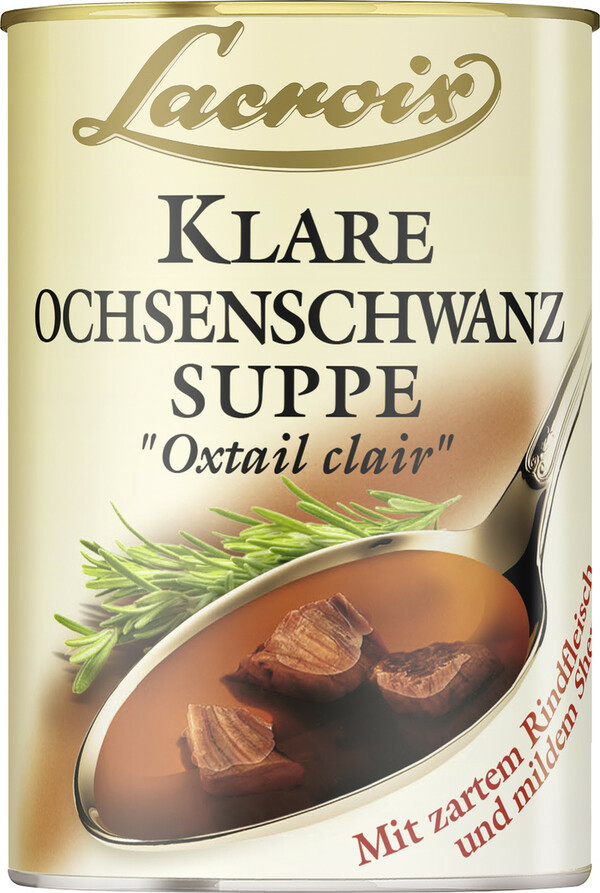 Bild 1 von Lacroix Klare Ochsenschwanz-Suppe "Oxtail clair" 400ML