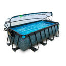 Bild 1 von Exit Pool-Set, Grau, Kunststoff, 250x181x450 cm, CE, Freizeit, Pools und Wasserspaß, Pools, Aufstellpools