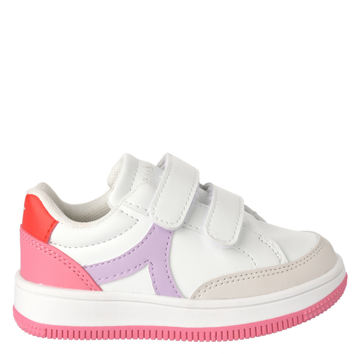 Bild 1 von Kinder Sneaker mit Klettverschluss PINK / WEISS / HELLLILA