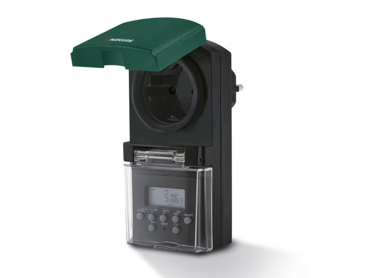 Bild 2 von PARKSIDE® Steckdosenadapter mit Zeitschaltuhr, spritzwassergeschützt (IP44)