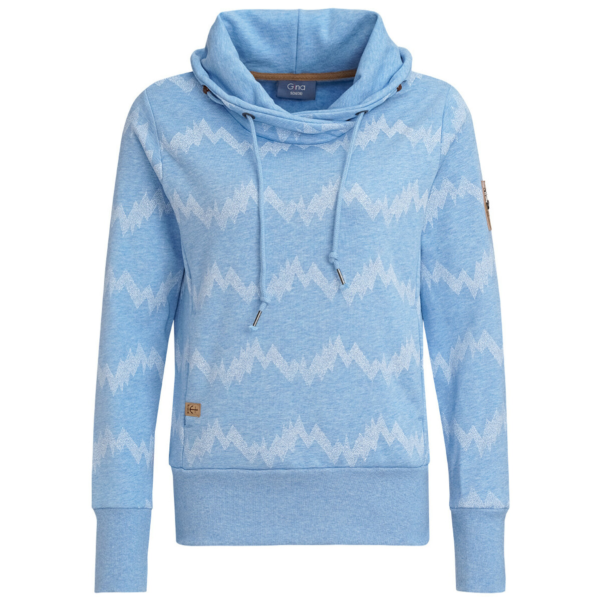 Bild 1 von Damen Sweatshirt mit Schalkragen HELLBLAU