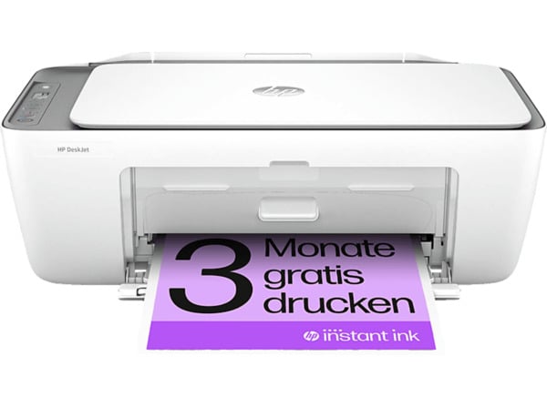 Bild 1 von HP DeskJet 2820e Thermal Inkjet Multifunktionsdrucker WLAN, Silber/Weiß