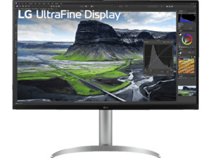 LG UltraFine 32UQ850V-W 31,5 Zoll UHD 4K Monitor (5 ms Reaktionszeit, 60 Hz), Farbe (Rückseite): Weiß; Farbe (Front): Schwarz
