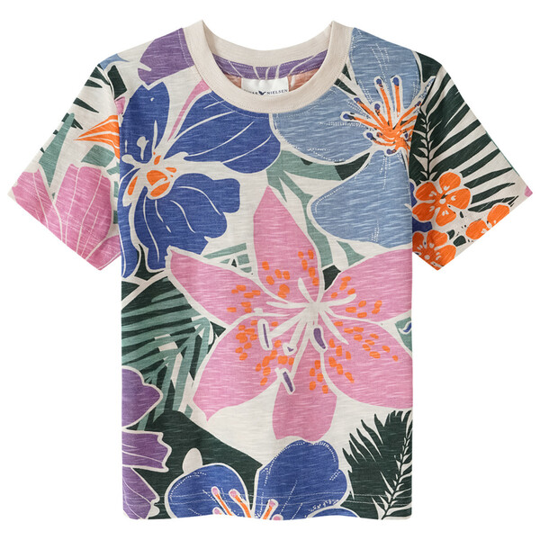 Bild 1 von Jungen T-Shirt mit Blumen CREME / BUNT