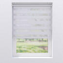 Bild 1 von Doppelrollo, Weiß, Textil, Struktur, 60x150 cm, Länge universell einstellbar, Wohntextilien, Gardinen & Vorhänge, Rollos & Jalousien