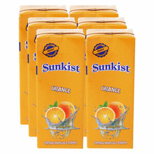 Sunkist Erfrischungsgetränk Orange, 6er Pack