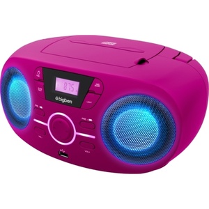 Tragbares CD/Radio mit USB pink
