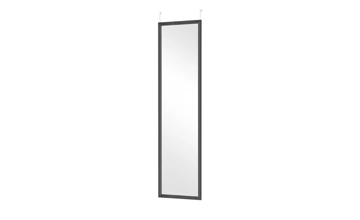 Bild 1 von Türhängespiegel ¦ schwarz ¦ Glas , Kunststoff ¦ Maße (cm): B: 30 H: 120 Dekoration > Spiegel - Sconto