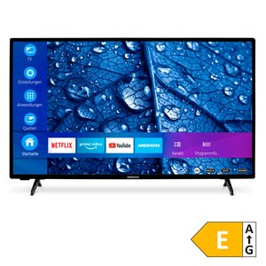 MEDION LIFE® P14057 (MD 30019) Smart-TV, 100,3 cm (40 '') Full HD Display, HDR, PVR ready, Bluetooth®, Netflix, Amazon Prime Video