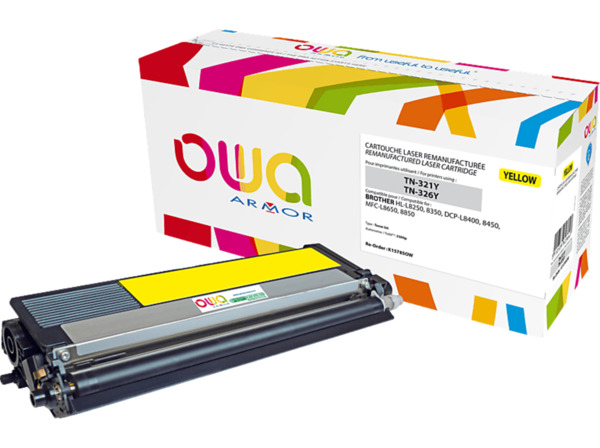 Bild 1 von OWA K15785OW Toner Gelb (BROTHER TN-326Y, TN-326 Y), Gelb