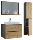 Bild 1 von Badezimmer ''Lendas'', in Honigeiche/Anthrazit, 4-tlg, Anthrazit, Honigeiche