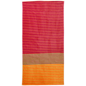 Esposa Strandtuch, Mehrfarbig, Rot, Textil, Streifen, 90x180 cm, Badtextilien, Strandtücher