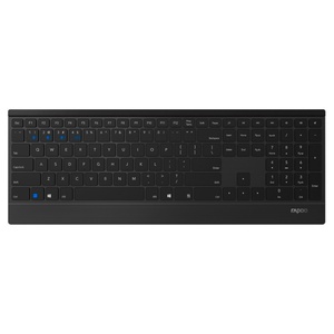 Rapoo Kabellose Tastatur "E9500M Multi-mode Ultra-Slim", Schwarz