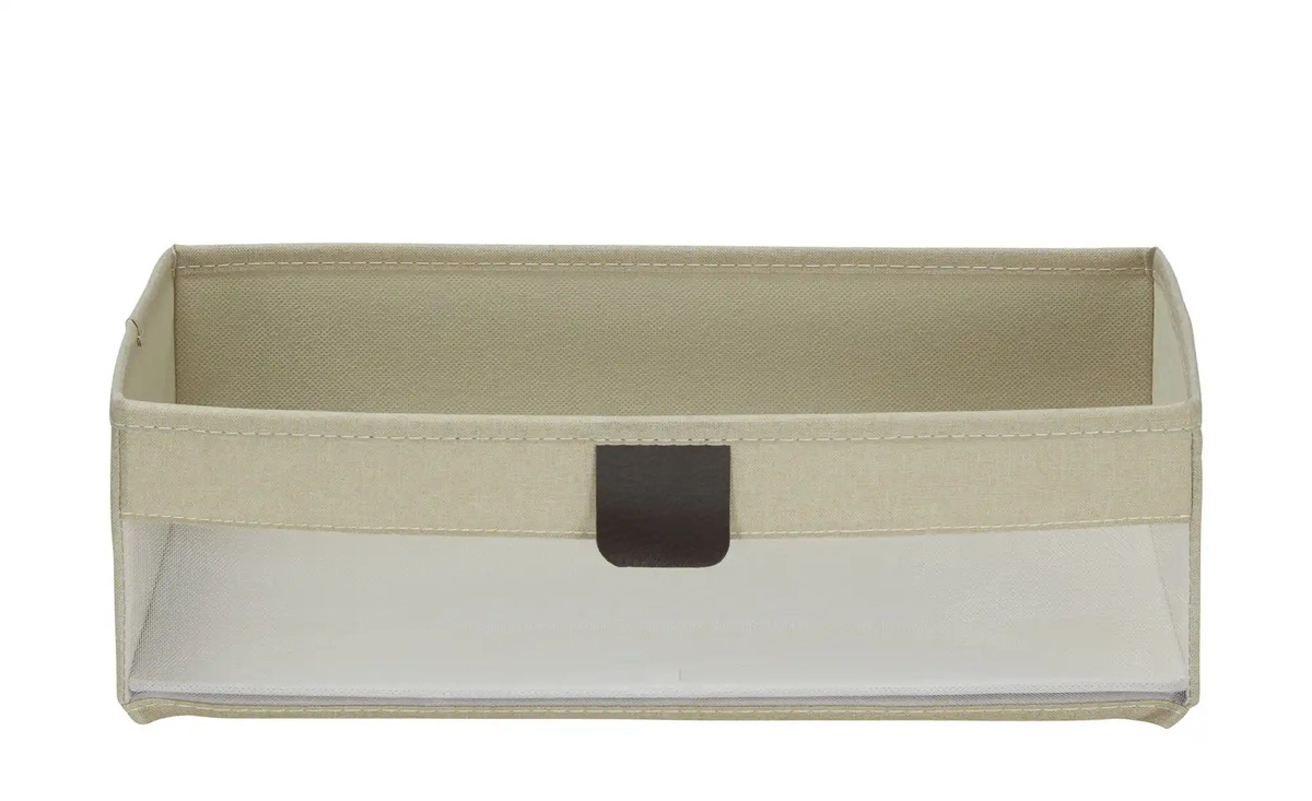 Bild 1 von Aufbewahrungsbox faltbar ¦ creme ¦ Polyester, Karton, Karton/Papier ¦ Maße (cm): B: 38 H: 12 T: 26 Aufbewahren & Ordnen > Aufbewahrungsboxen - Sconto