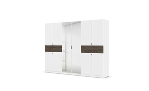 Drehtürenschrank ¦ weiß ¦ Maße (cm): B: 271 H: 210 Schränke > Kleiderschränke > Drehtürenschränke - Sconto