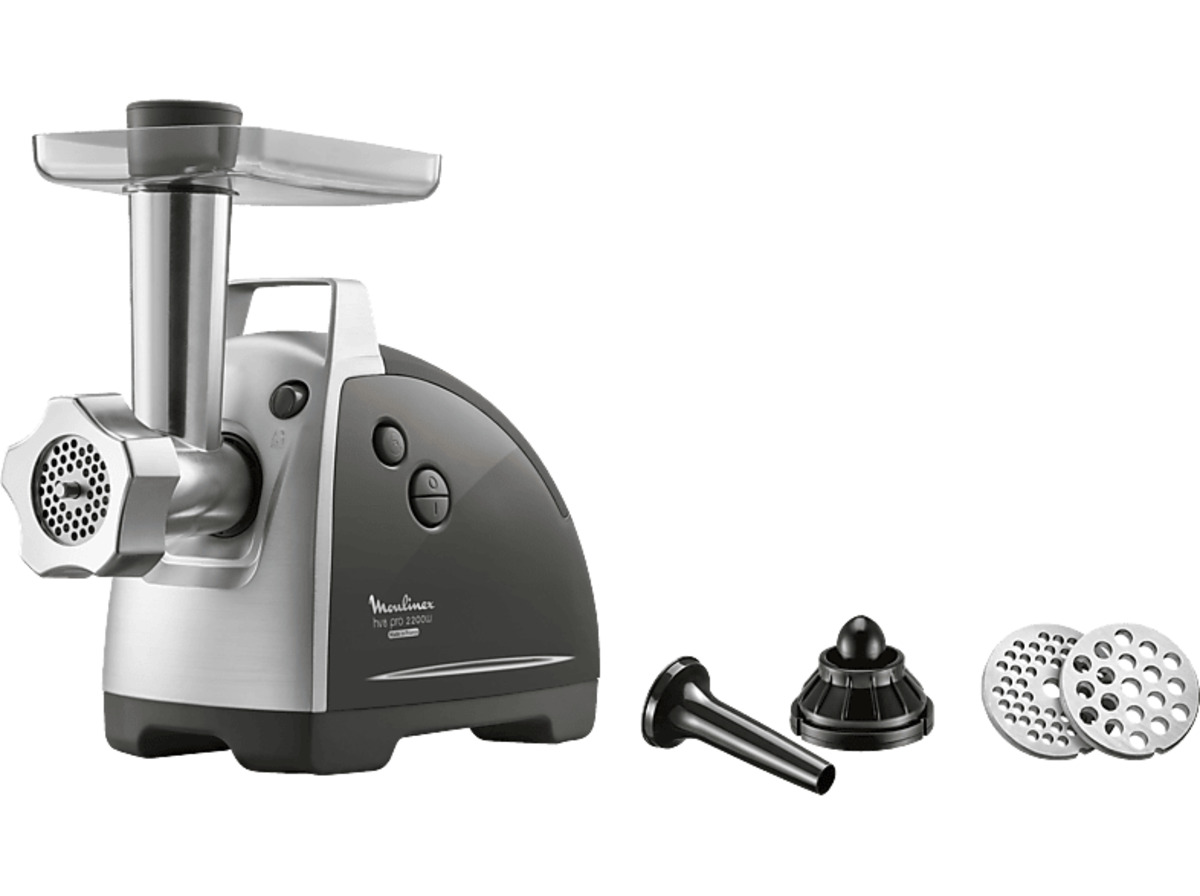 Bild 1 von MOULINEX ME6868 Meat Mincer Fleischwolf 2200 Watt Schwarz/Silber, Schwarz/Silber