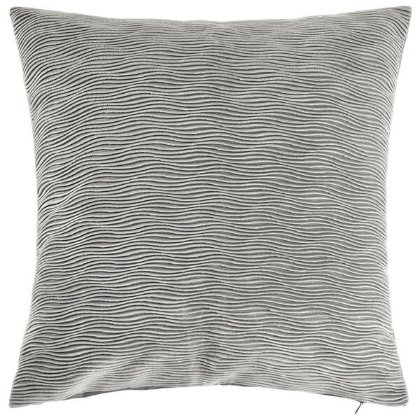 Bild 1 von Novel Kissenhülle Wave, Silber, Textil, Uni, 50x50 cm, Bsci, Oeko-Tex® Standard 100, Wohntextilien, Kissen, Kissenbezüge