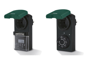 PARKSIDE® Steckdosenadapter mit Zeitschaltuhr, spritzwassergeschützt (IP44)