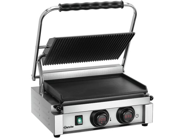 Bild 1 von BARTSCHER A150976 PANINI-MDI 1 GR Kontaktgrill, Silber/Schwarz