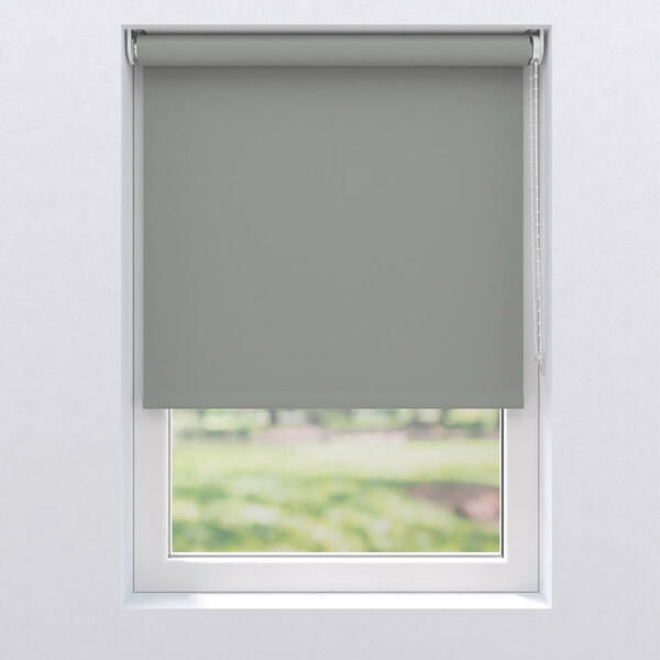 Bild 1 von Verdunkelungsrollo, Grau, Kunststoff, 60x190 cm, Länge universell einstellbar, beliebig kürzbar, Wohntextilien, Gardinen & Vorhänge, Rollos & Jalousien