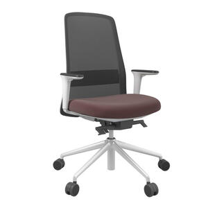 Drehstuhl, Schwarz, Weiß, Weinrot, Metall, Kunststoff, Textil, Drehkreuz, 70x103-115x70 cm, Stoffauswahl, Sitzfläche 360° drehbar, Arbeitszimmer, Bürostühle, Drehstühle